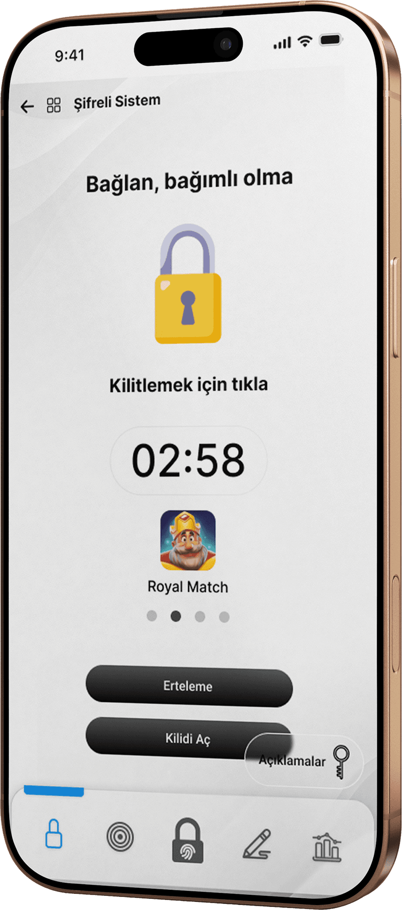 Lock&Key Uygulama Arayüzü ve Özellikleri